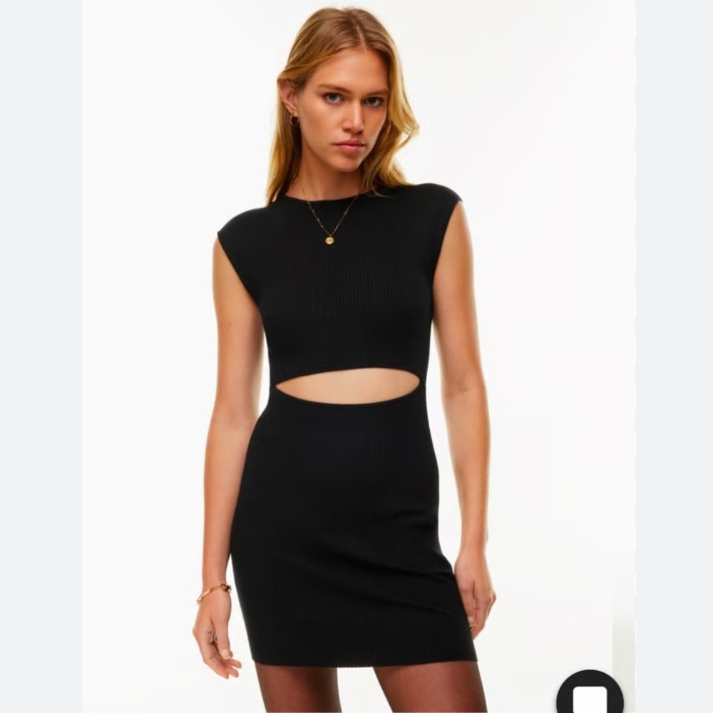 NWT Aritzia Wilfred Cutout Knit Sweater Mini Dress